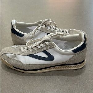 Tretorn White and Navy Women's Sneakers